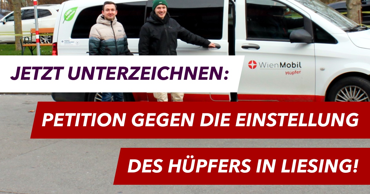 Bitte hilf auch du mit den Hüpfer für alle Liesinger:innen zu retten und unterzeichne unsere Petition!